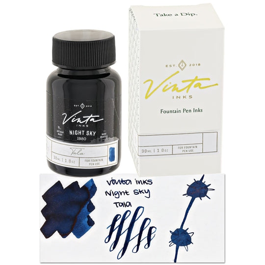 Vinta Inks 3.0 Shimmer Bottled Ink in Night Sky [Tala 1980] - 30mL