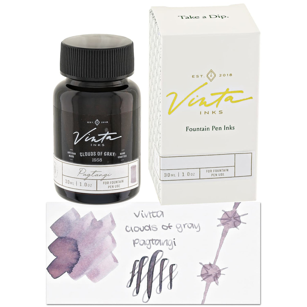 Vinta Inks Fairytale Collection Bottled Ink in Clouds of Gray [Pagtang ...