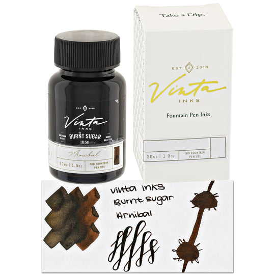 Vinta Inks Hello Rain Collection Bottled Ink in Burnt Sugar [Arnibal 1856] - 30mL
