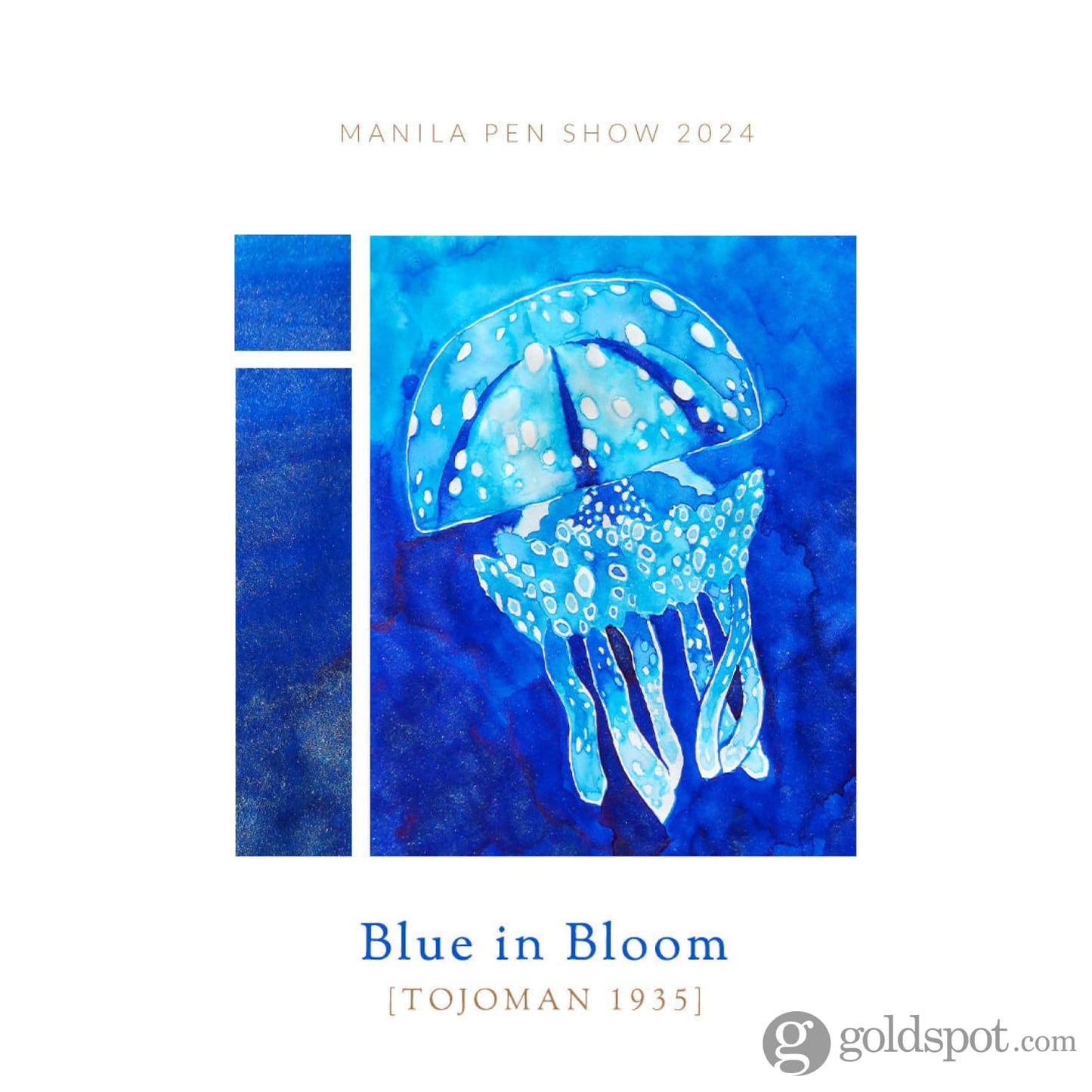 Vinta Inks Manila Pen Show 2025 Collection Bottled Ink in Blue in Bloom [Tojoman 1935] - 30mL Bottled Ink