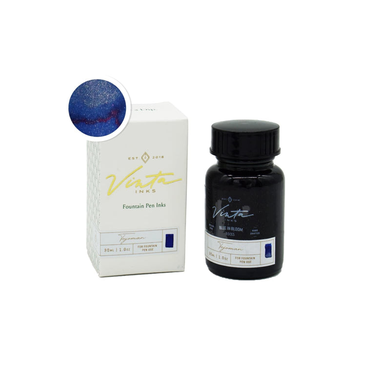 Vinta Inks Manila Pen Show 2025 Collection Bottled Ink in Blue in Bloom [Tojoman 1935] - 30mL Bottled Ink