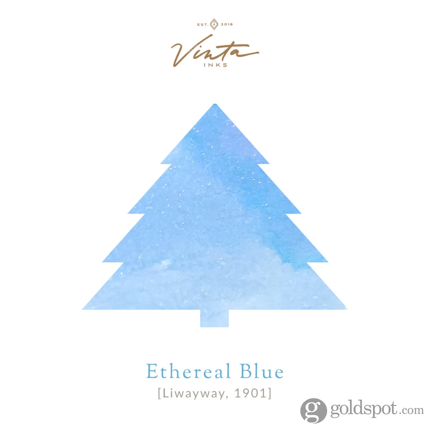 Vinta Inks Seasonal Collection Bottled Ink in Ethereal Blue [Liwayway 1901] - 30mL Bottled Ink