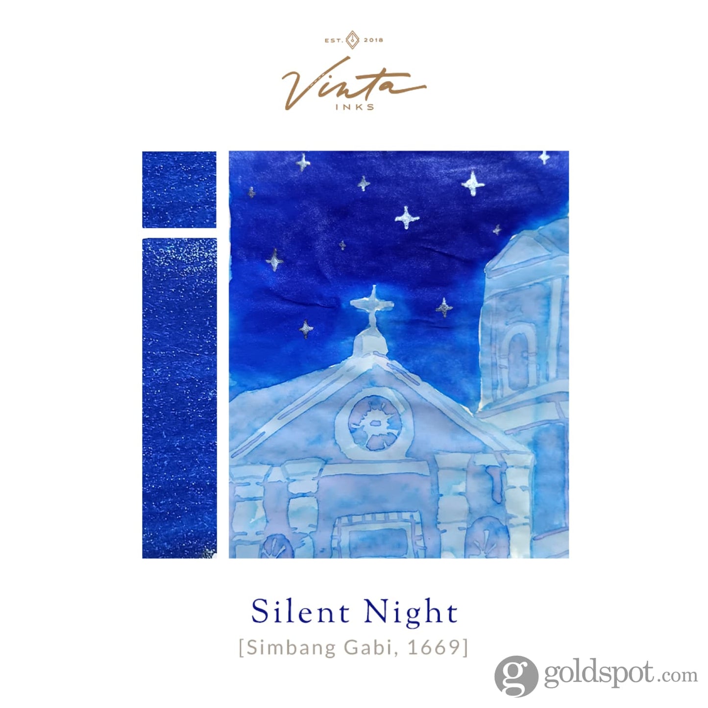 Vinta Inks Seasonal Collection Bottled Ink in Silent Night [Simbang Gabi 1669] - 30mL Bottled Ink