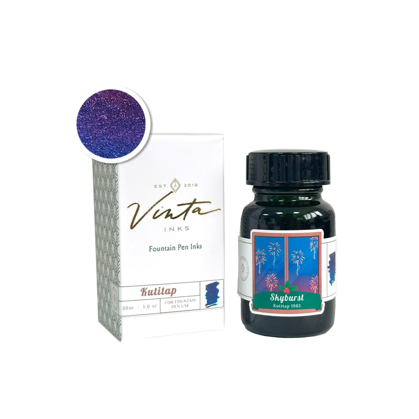 Vinta Inks Seasonal Collection Bottled Ink in Skyburst [Kutitap 1983] - 30mL Bottled Ink