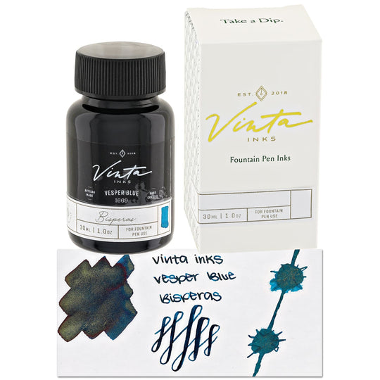 Vinta Inks Seasonal Collection Bottled Ink in Vesper Blue [Bisperas 1669] - 30mL