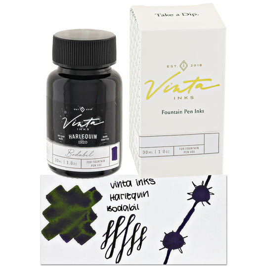 Vinta Inks Special Edition Bottled Ink in Harlequin [Bodabil 1920] - 30mL