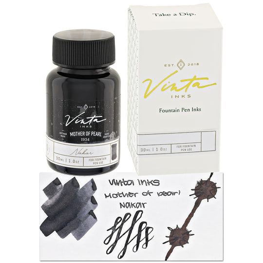 Vinta Inks Special Edition Shimmer Bottled Ink in Mother of Pearl [Nakar 1934] - 30mL