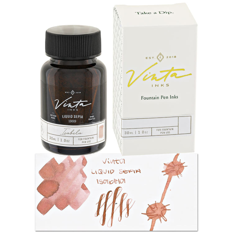 Vinta Inks The Awareness Project Bottled Ink in Liquid Sepia [Isabela 1999] - 30mL Bottled Ink