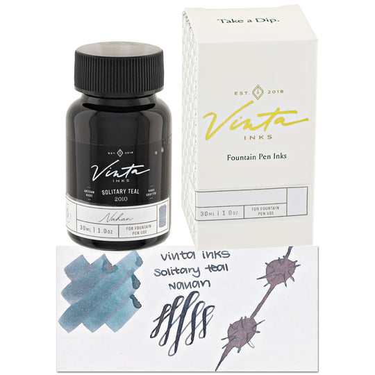 Vinta Inks The Awareness Project Bottled Ink in Solitary Teal [Nahan 2004] - 30mL