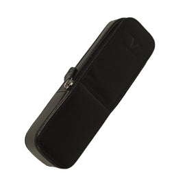 Visconti Classic Black Leather 2 Pen Case