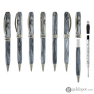 Visconti Comedia Ballpoint Pen in Caronte with Ruthenium Trim Ballpoint Pens