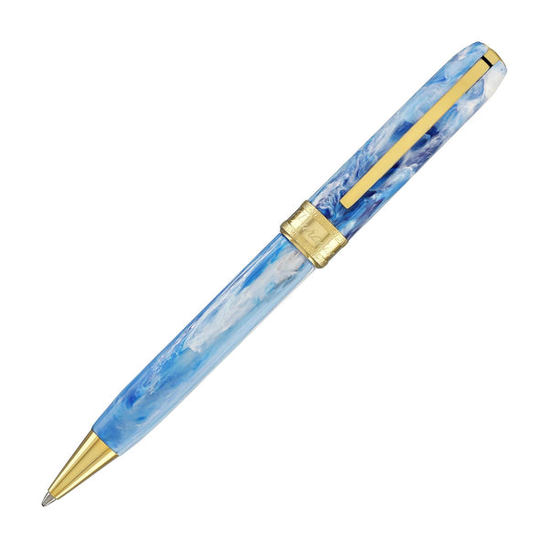 Visconti Comedia Ballpoint Pen in Paradiso with Yellow Gold Trim Ballpoint Pens