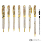 Visconti Comedia Ballpoint Pen in Virgilio with Yellow Gold Trim Ballpoint Pens
