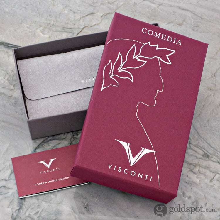 Visconti Comedia Fountain Pen in Caronte with Ruthenium Trim Fountain Pen