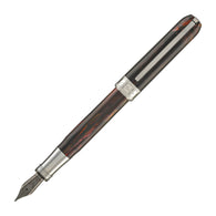 Visconti Comedia Fountain Pen in Inferno with Ruthenium Trim