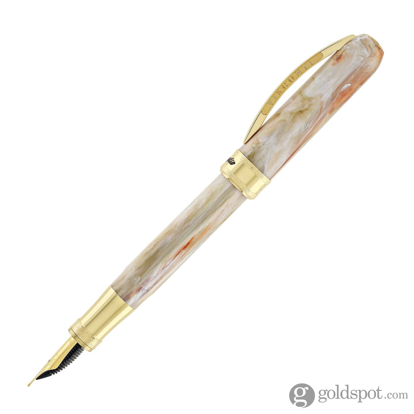 Visconti Comedia Fountain Pen in Virgilio with Yellow Gold Trim Fountain Pen