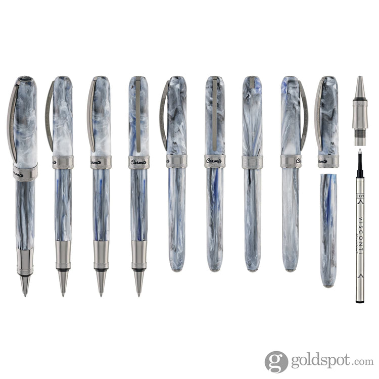 Visconti Comedia Rollerball Pen in Caronte with Ruthenium Trim Rollerball Pen