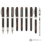 Visconti Comedia Rollerball Pen in Inferno with Ruthenium Trim Rollerball Pen