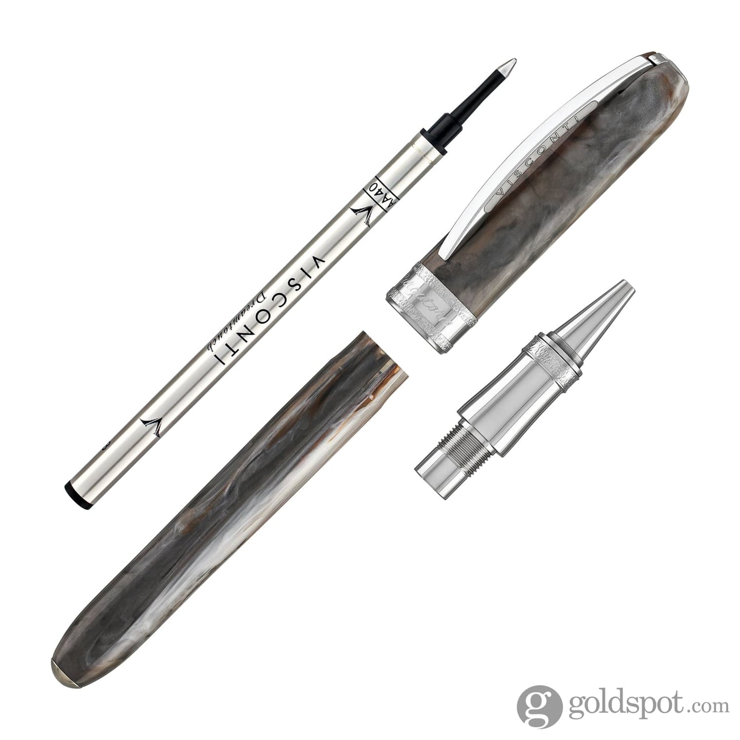 Visconti Comedia Rollerball Pen in Purgatorio with Palladium Trim Rollerball Pen