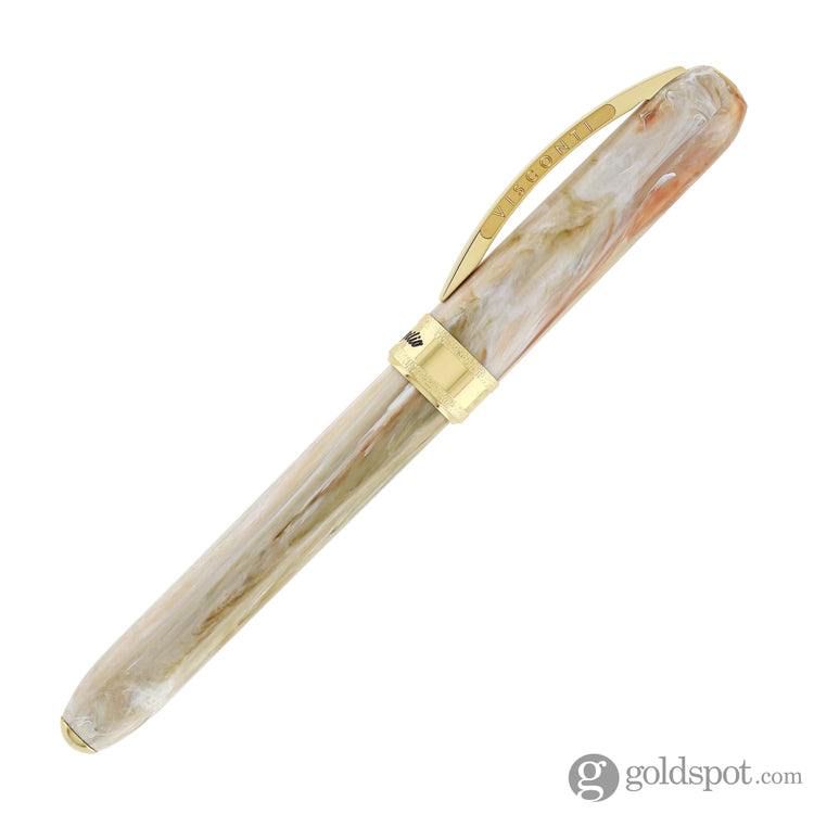 Visconti Comedia Rollerball Pen in Virgilio with Yellow Gold Trim Rollerball Pen