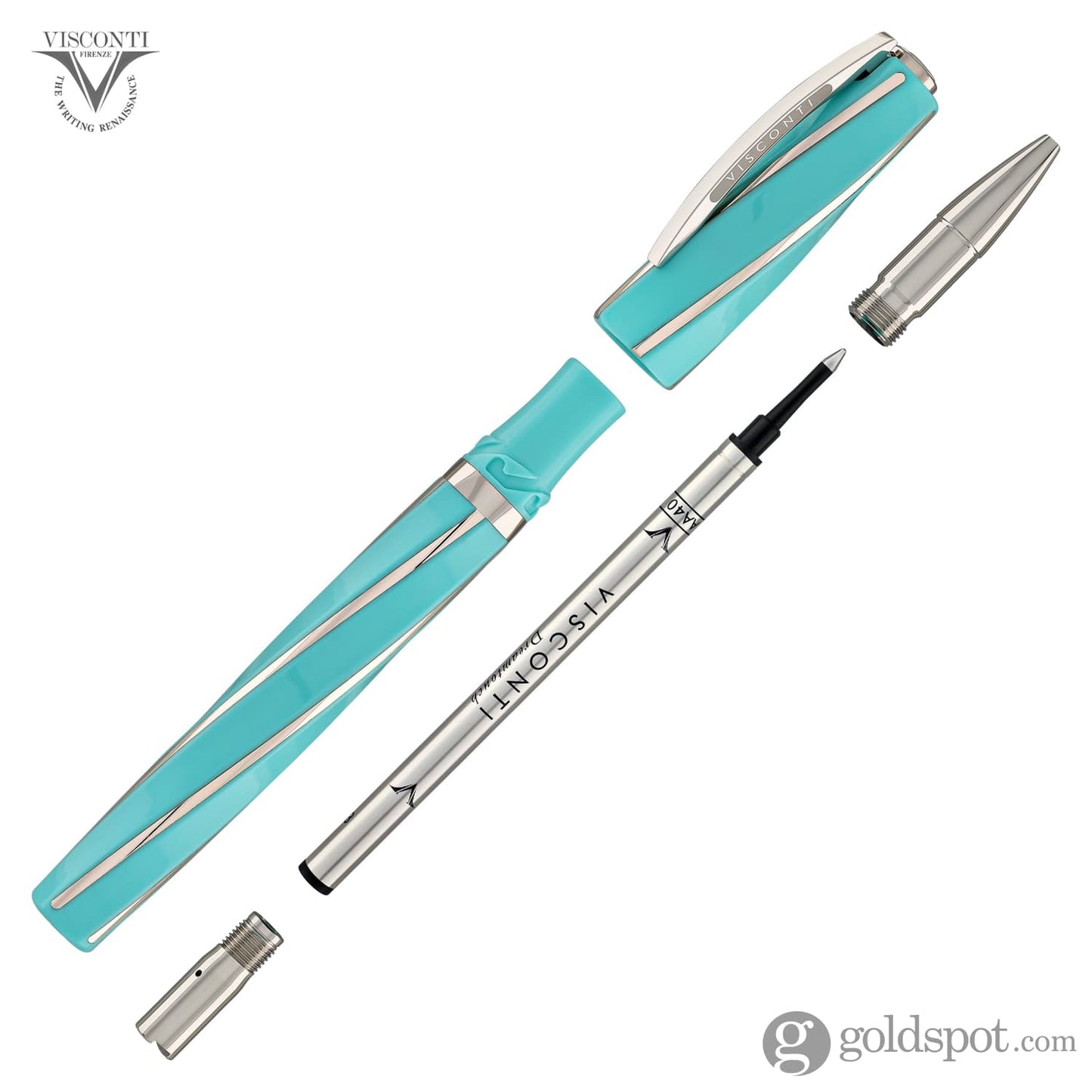 Visconti Divina Elegance Oversized Rollerball Pen in Wave Rollerball Pen