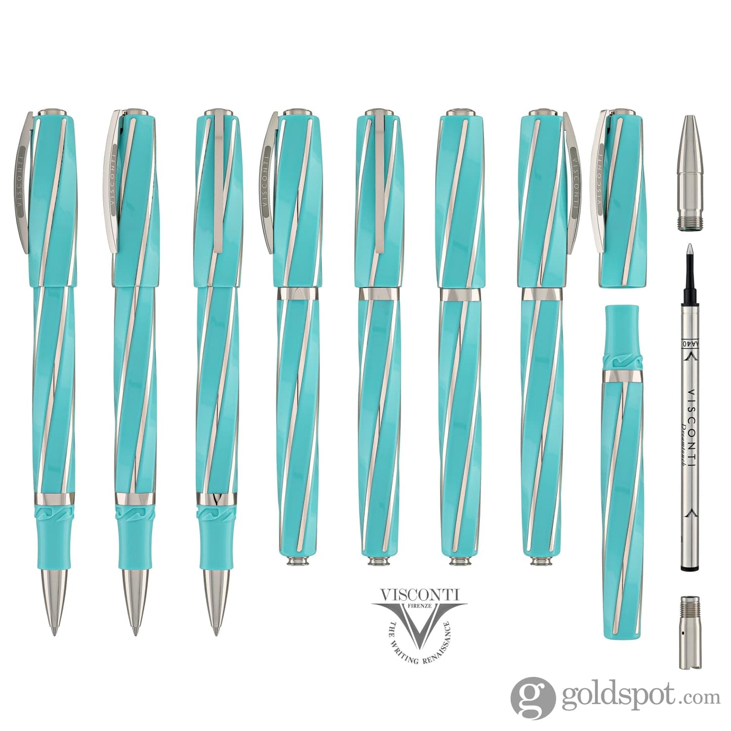 Visconti Divina Elegance Oversized Rollerball Pen in Wave Rollerball Pen