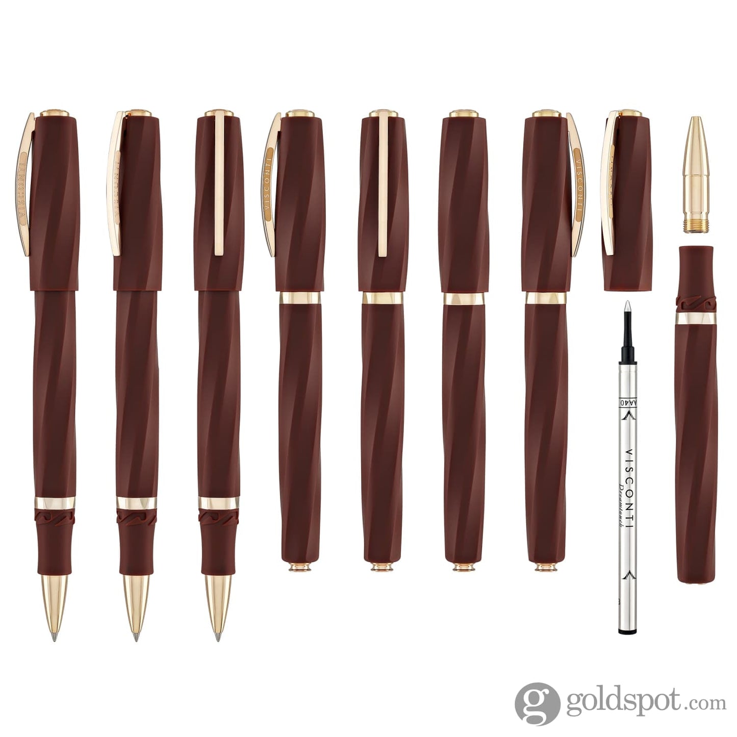 Visconti Divinia Rollerball Pen in Matte Bordeaux Rollerball Pen