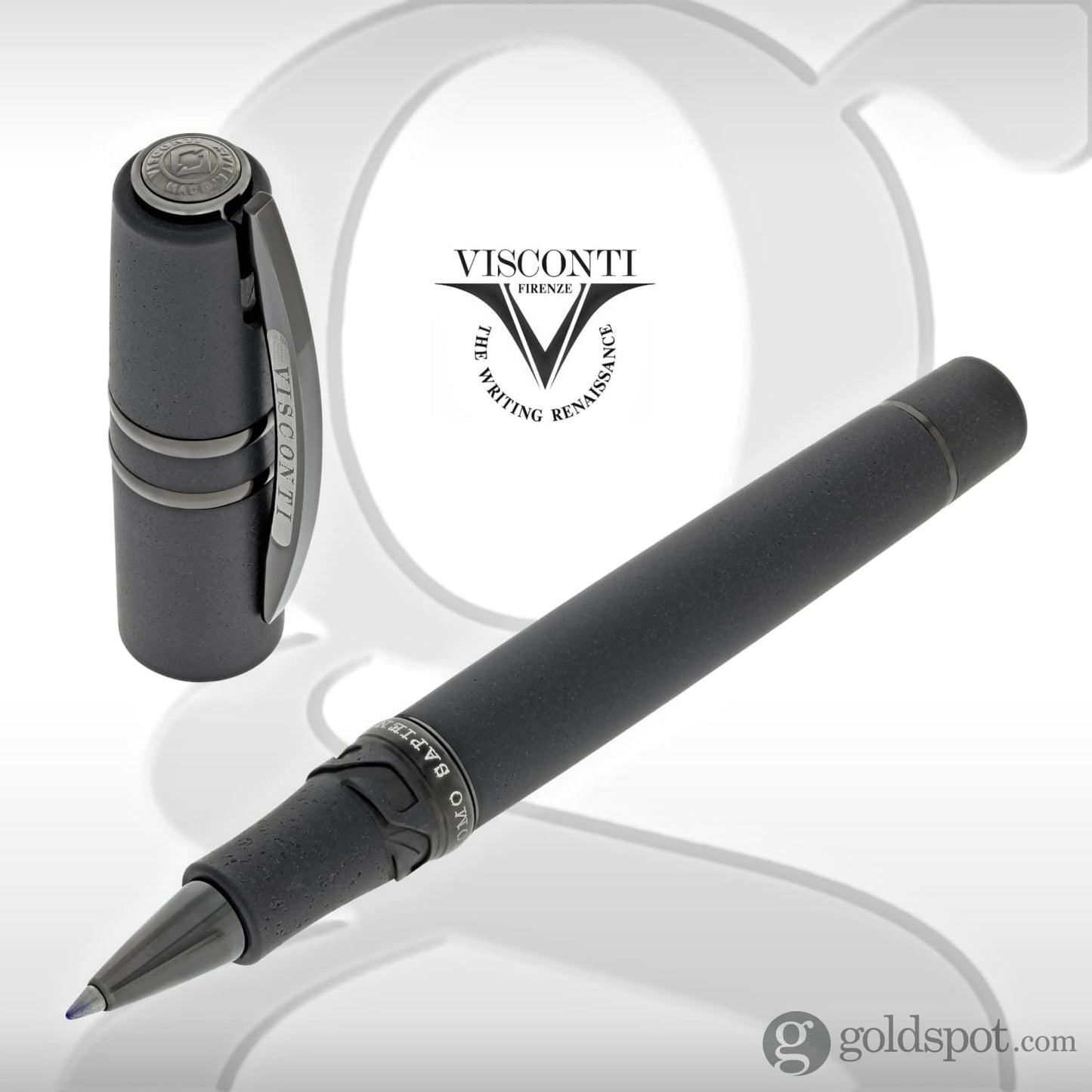 Visconti Homo Sapiens Dark Age Oversize Rollerball Pen in Black
