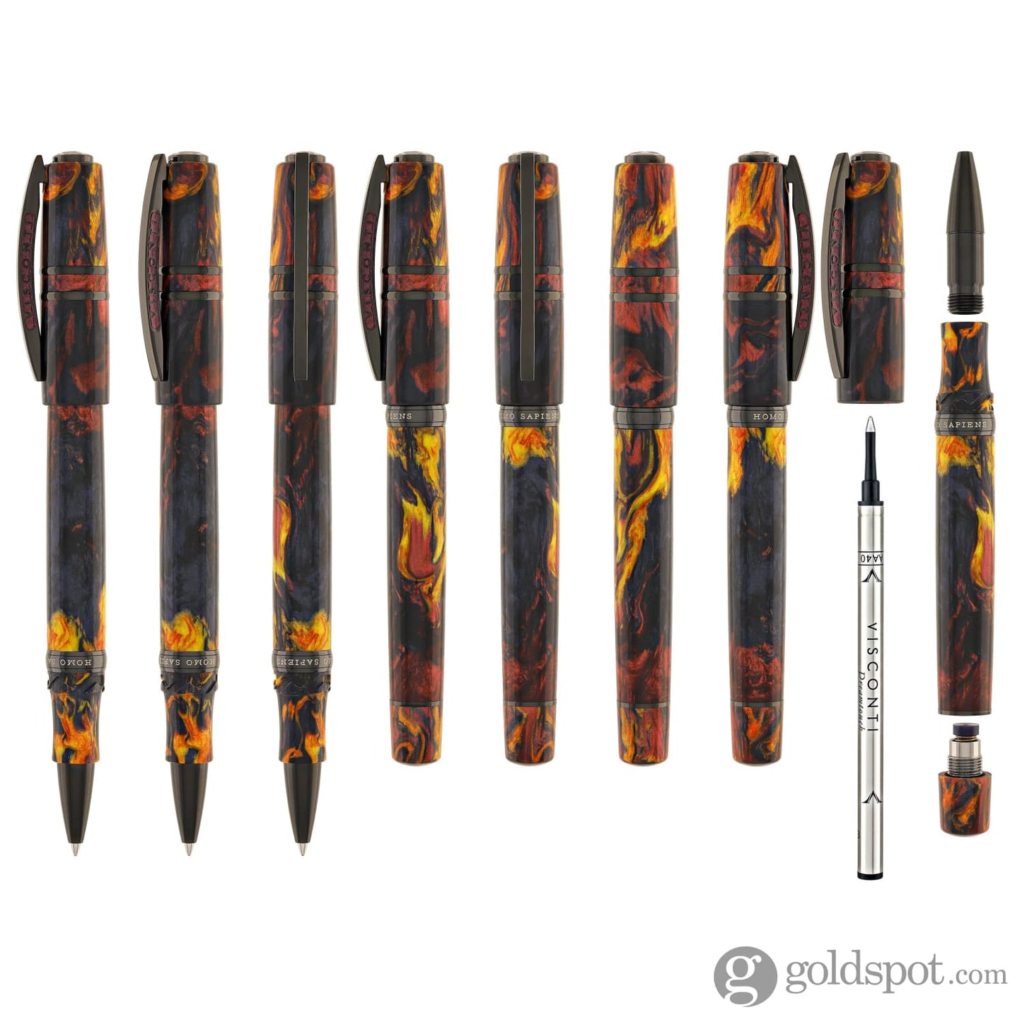 Visconti Homo Sapiens Earth Origins Rollerball Pen in Fire Rollerball Pen