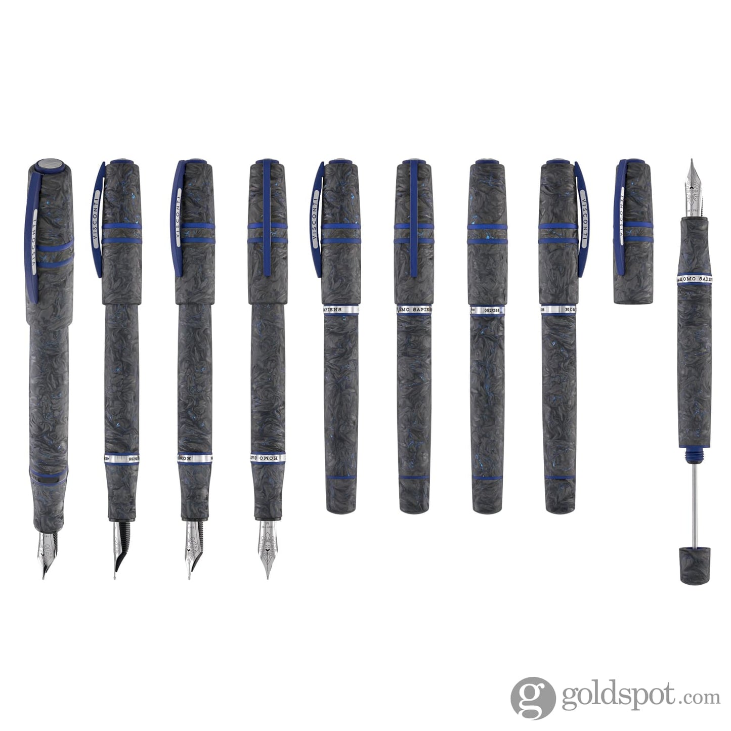 Visconti Homo Sapiens Fountain Pen in Carbon Abyssus Fountain Pen