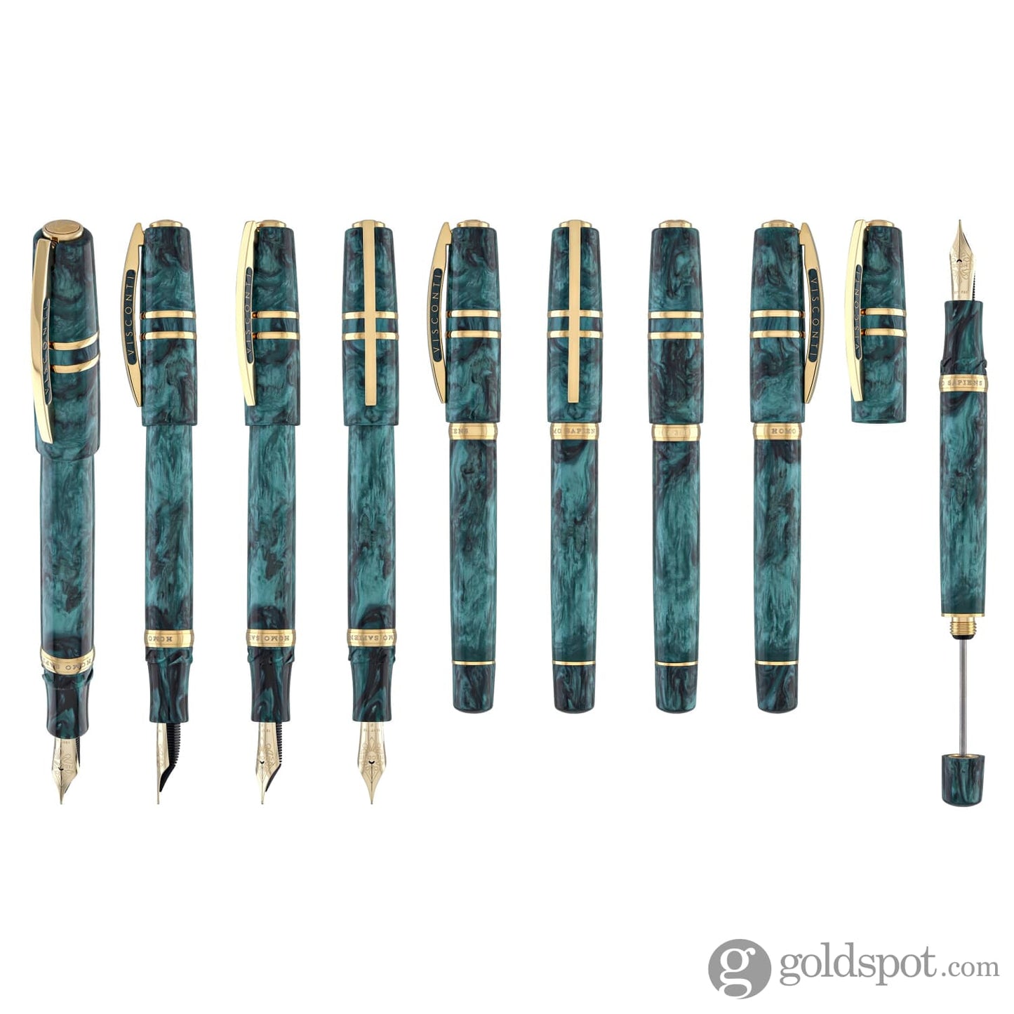 Visconti Homo Sapiens Fountain Pen in Dark Emerald Fountain Pen