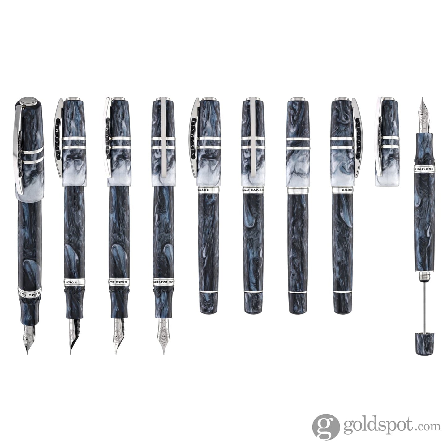 Visconti Homo Sapiens Fountain Pen in Dark Sapphire Fountain Pen
