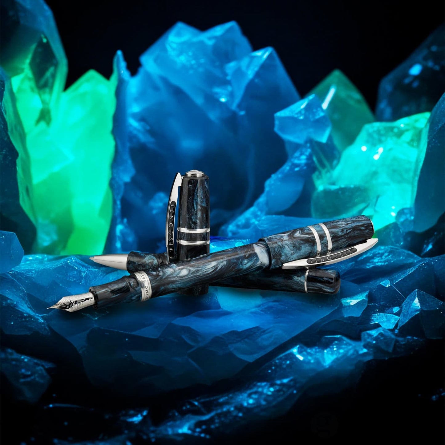 Visconti Homo Sapiens Fountain Pen in Dark Sapphire Fountain Pen