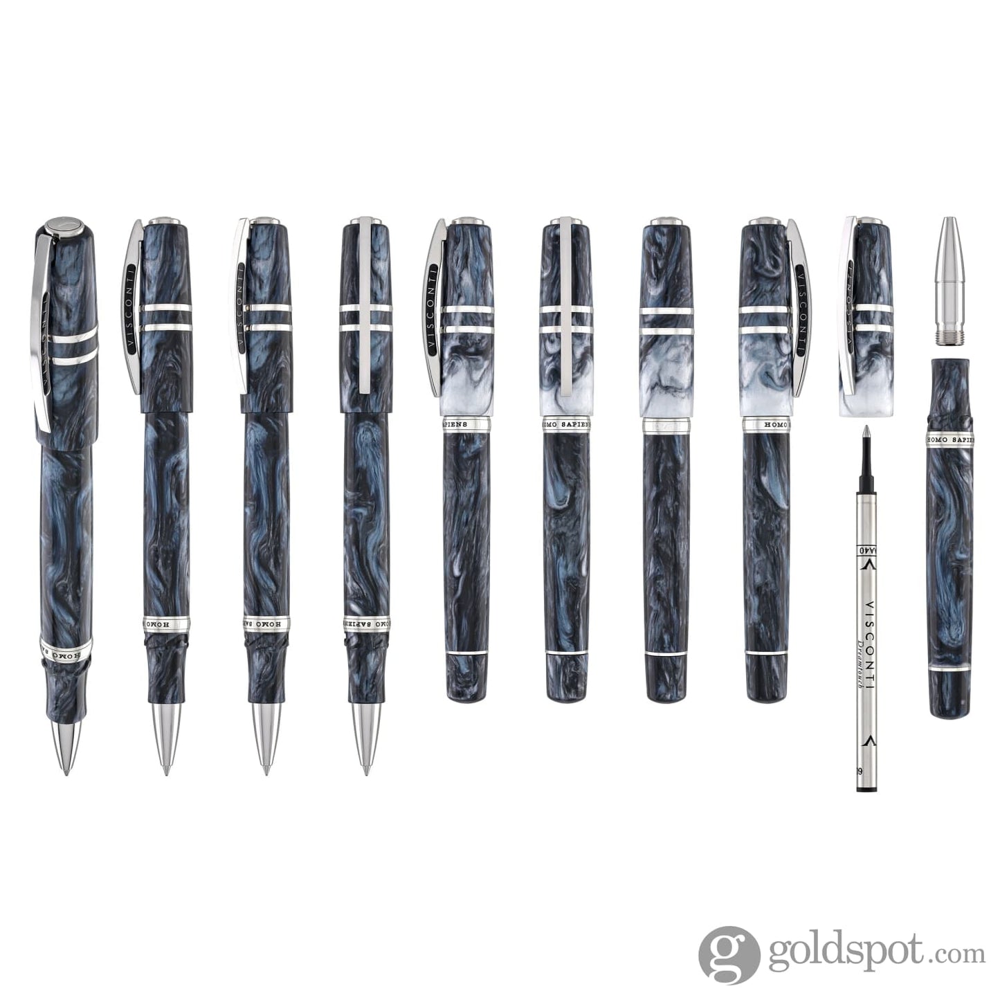 Visconti Homo Sapiens Rollerball Pen in Dark Sapphire Rollerball Pen
