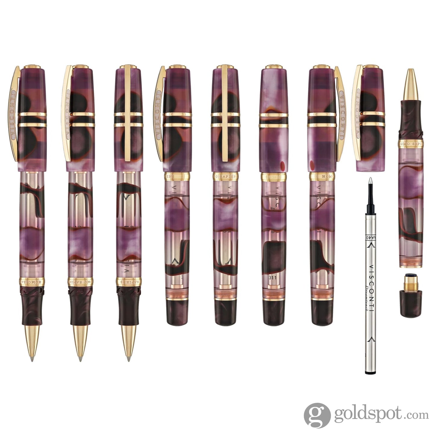 Visconti Homo Sapiens Rollerball Pen in Iris Garden Rollerball Pen