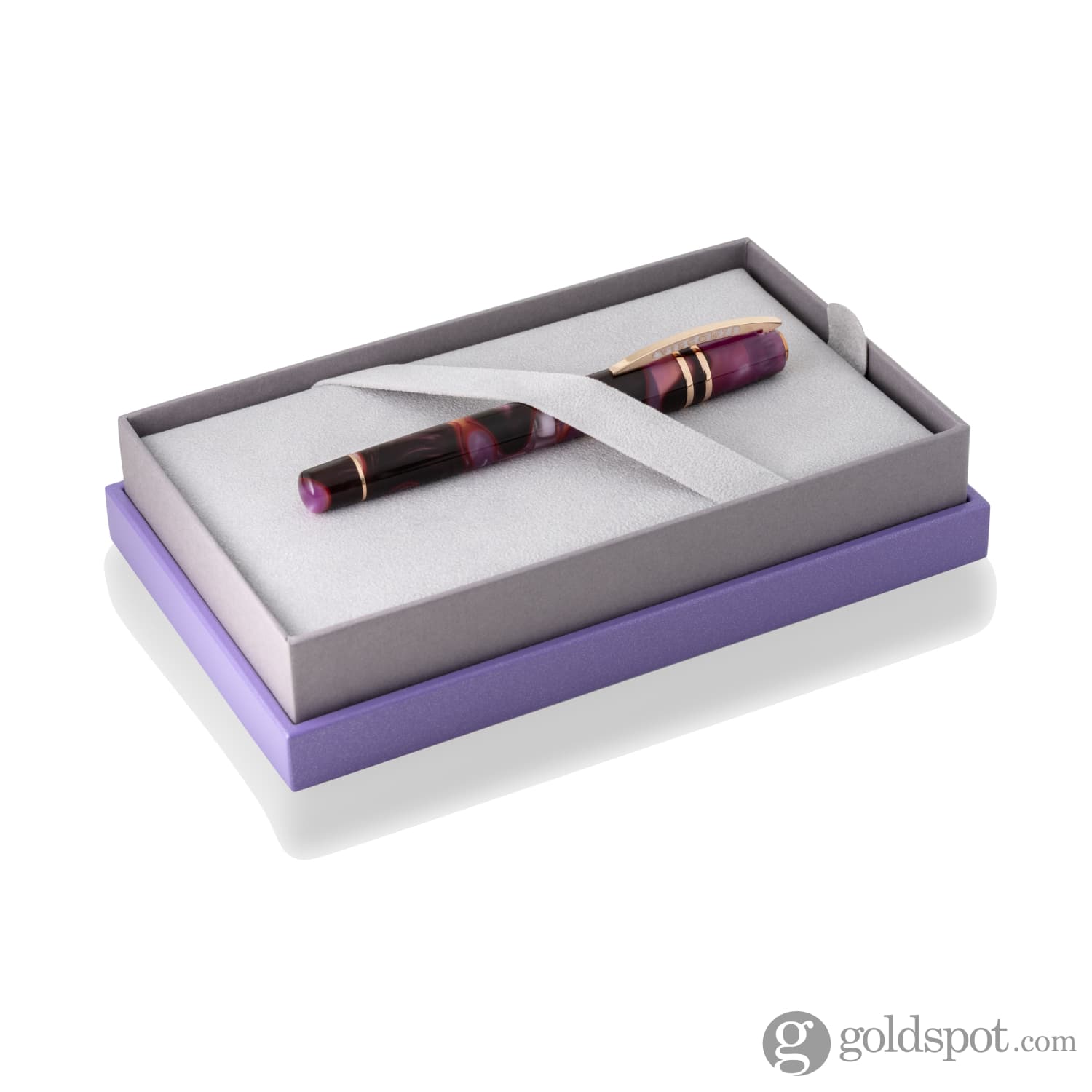 VISCONTI パープル ボールペン 本体　紫色 Visconti Homo Sapiens Rollerball Pen in Iris Garden - Goldspot Pens