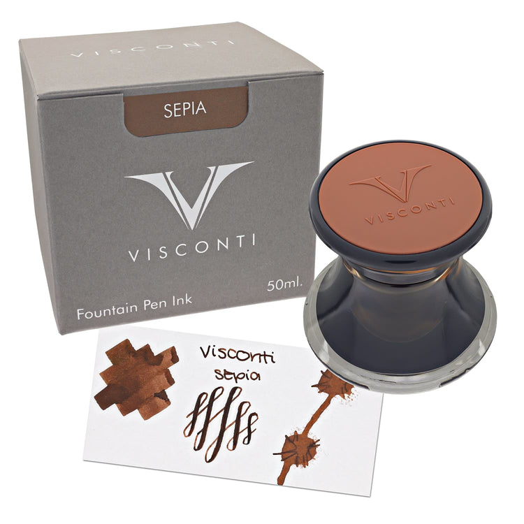 Visconti Inkwell Bottled Ink in Sepia - 50 mL Bottled Ink