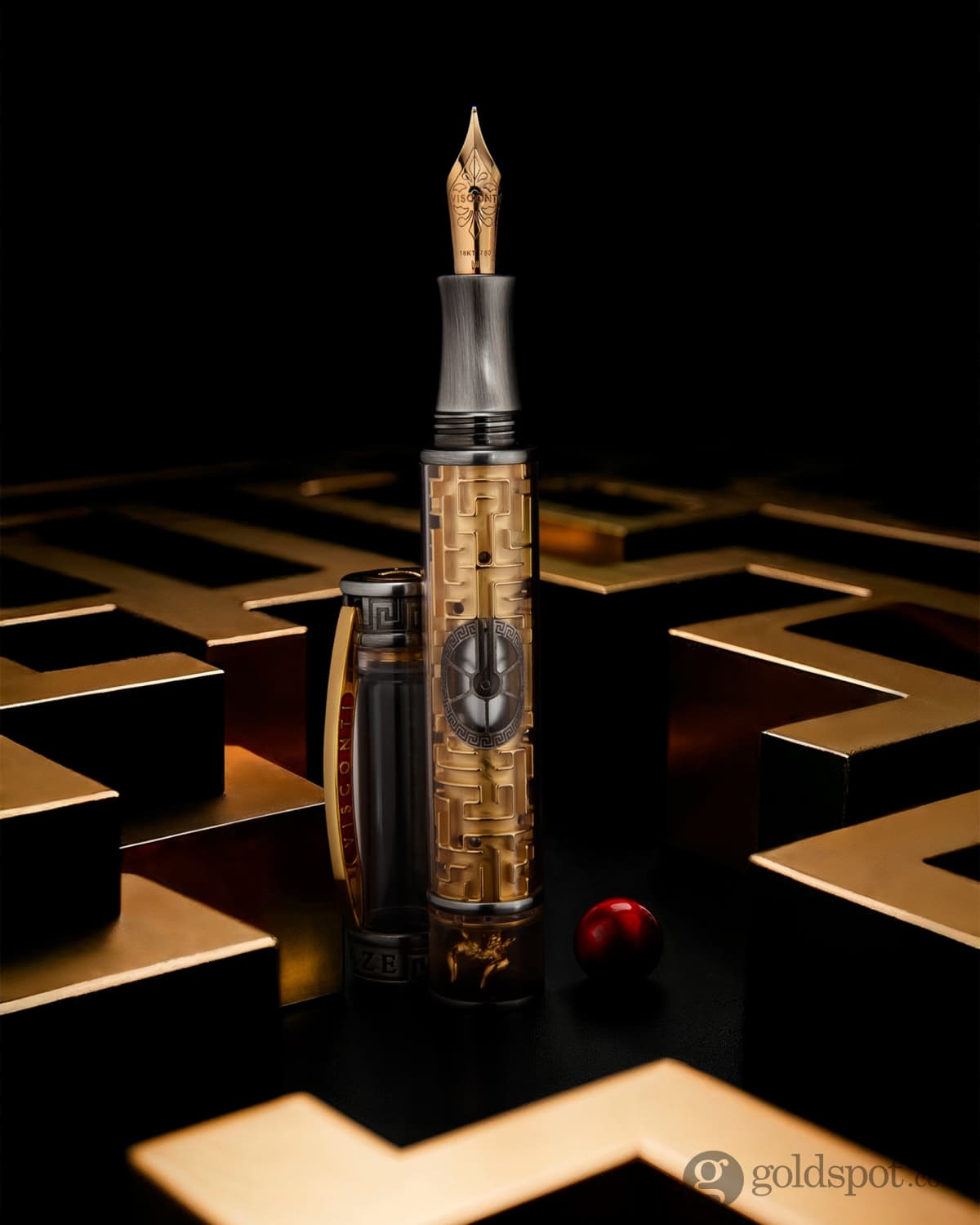 Visconti Limited Edition Fountain Pen in Maze - 18K Gold