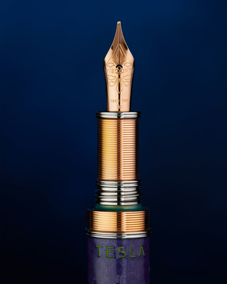 Visconti Limited Edition Fountain Pen in Nikola Tesla - 18K Gold Fountain Pens