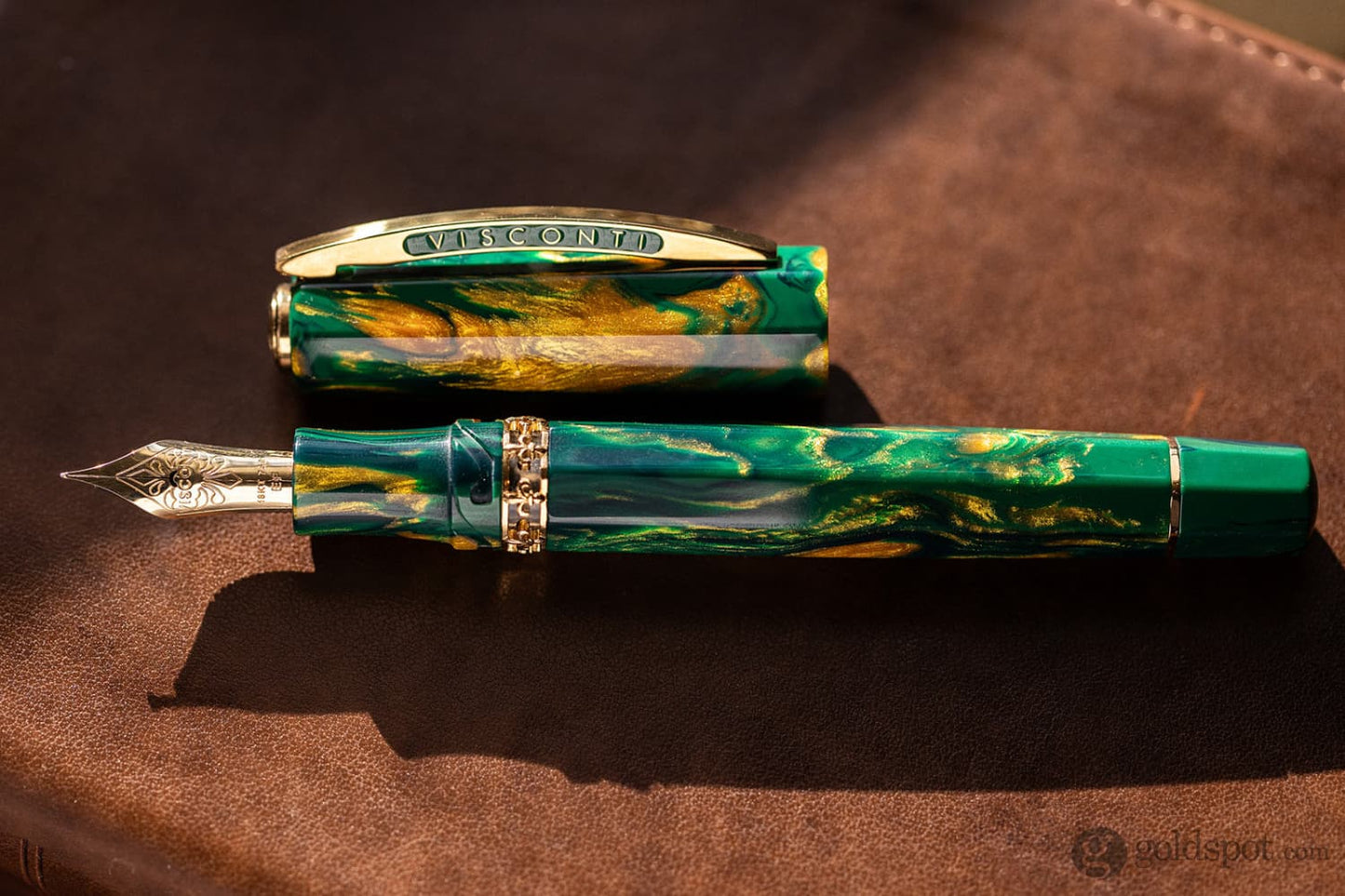 Visconti Medici Palazzo Fountain Pen in Riccardi with Yellow Gold Trim Fountain Pen