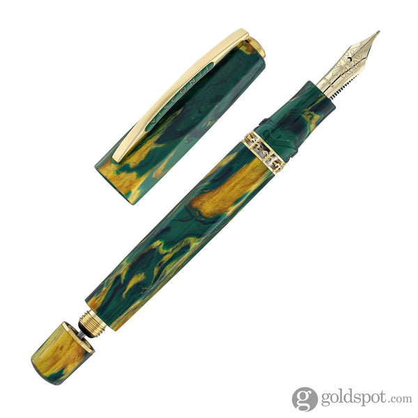 Visconti Medici Palazzo Fountain Pen in Riccardi with Yellow Gold Trim Fountain Pen