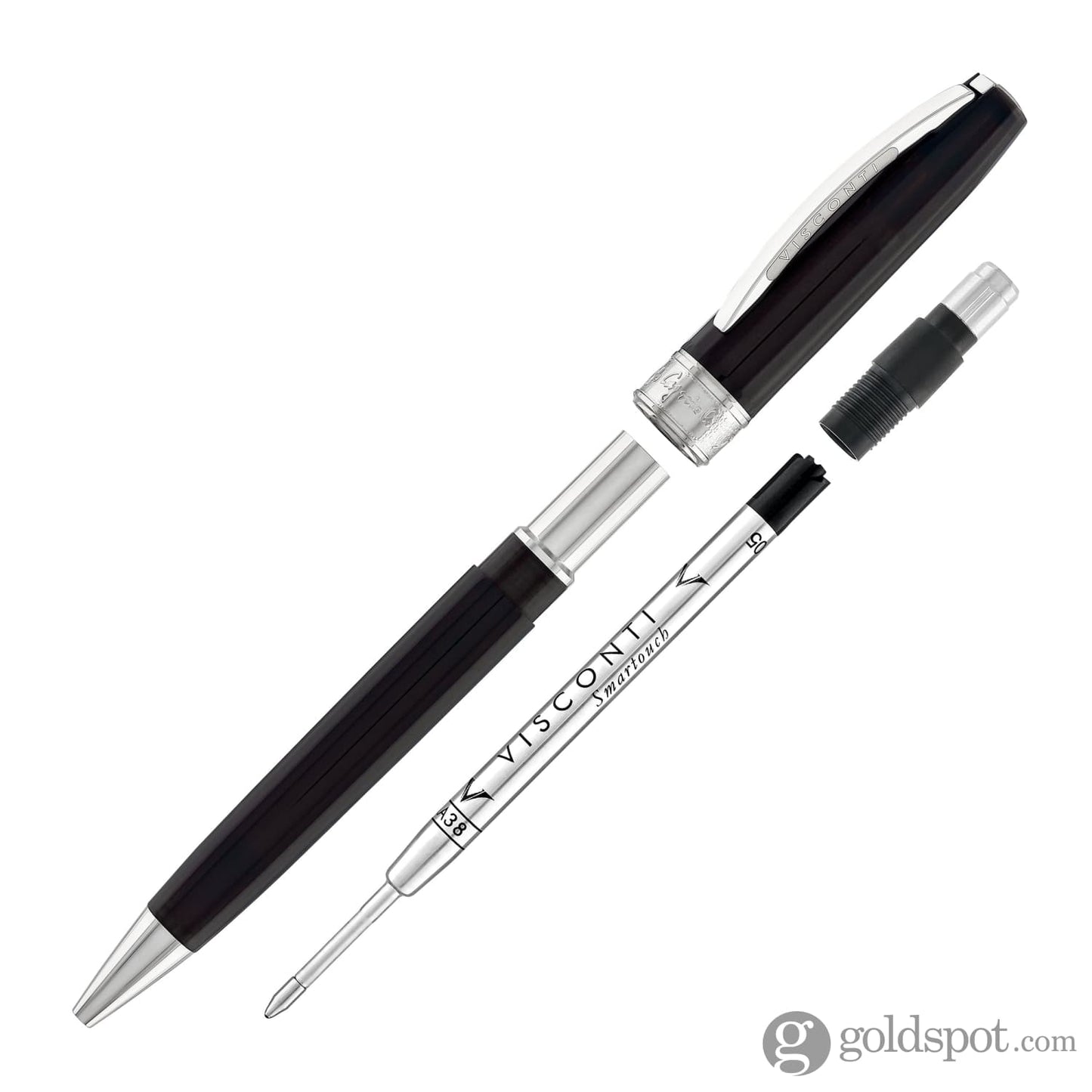 Visconti Michelangelo Ballpoint Pen in Black Ballpoint Pens