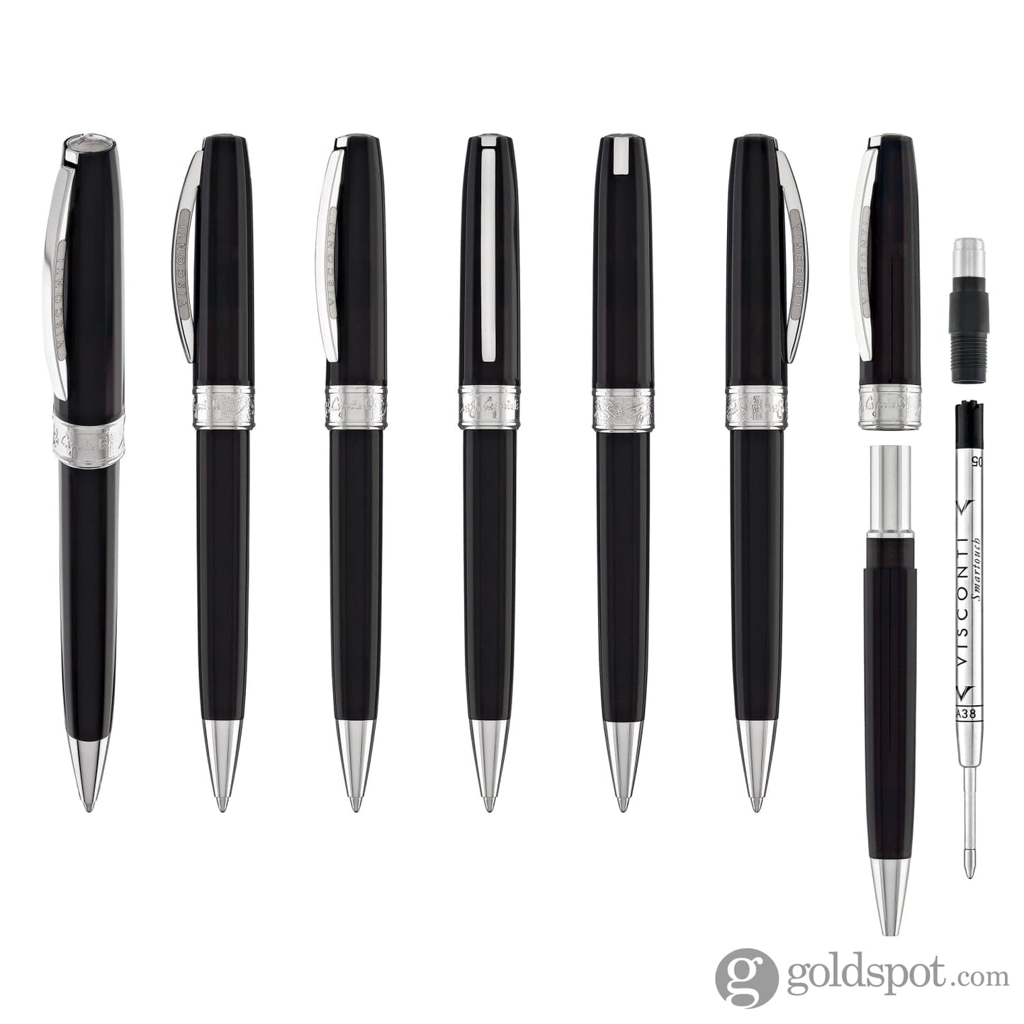 Visconti Michelangelo Ballpoint Pen in Black Ballpoint Pens