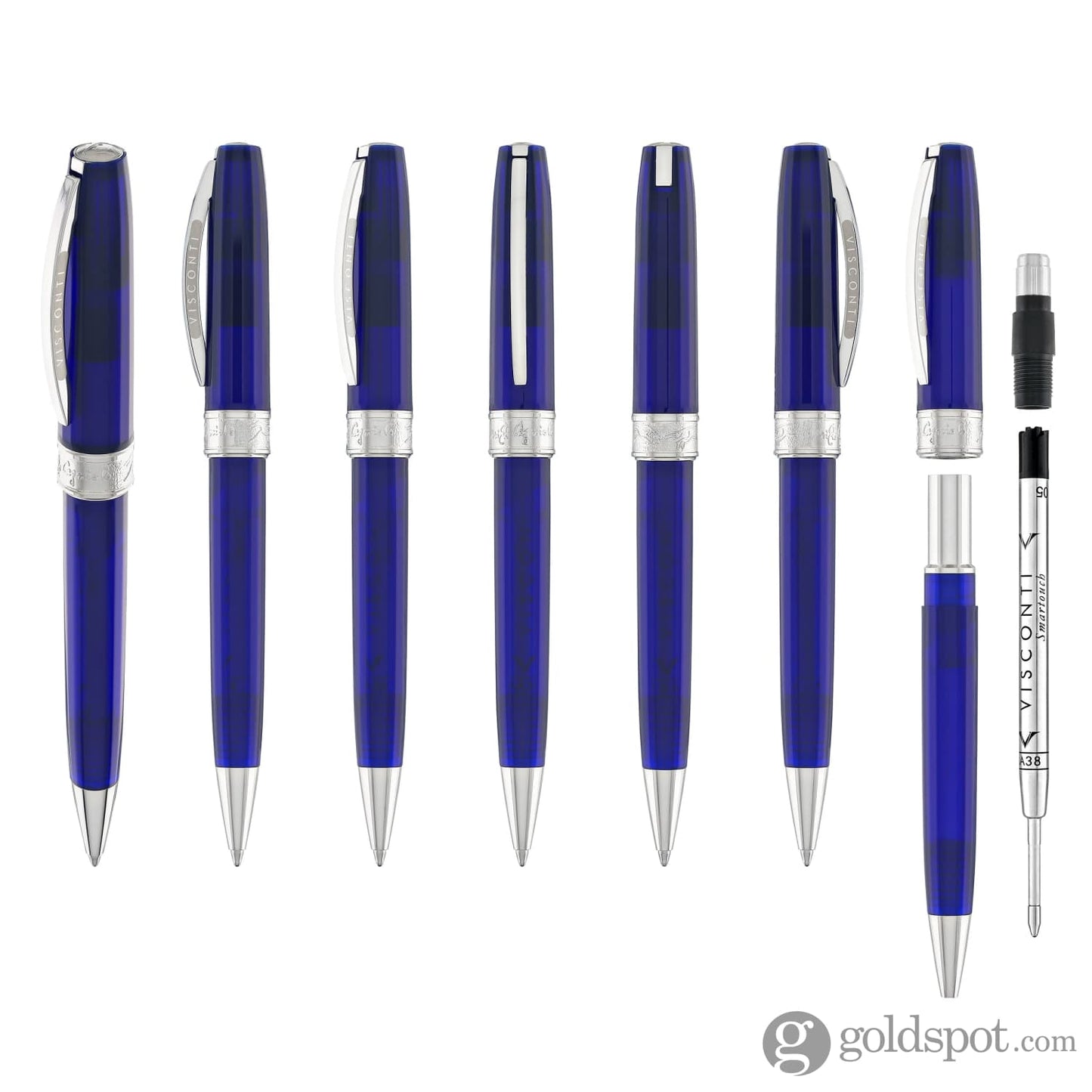 Visconti Michelangelo Ballpoint Pen in Blue Ballpoint Pens