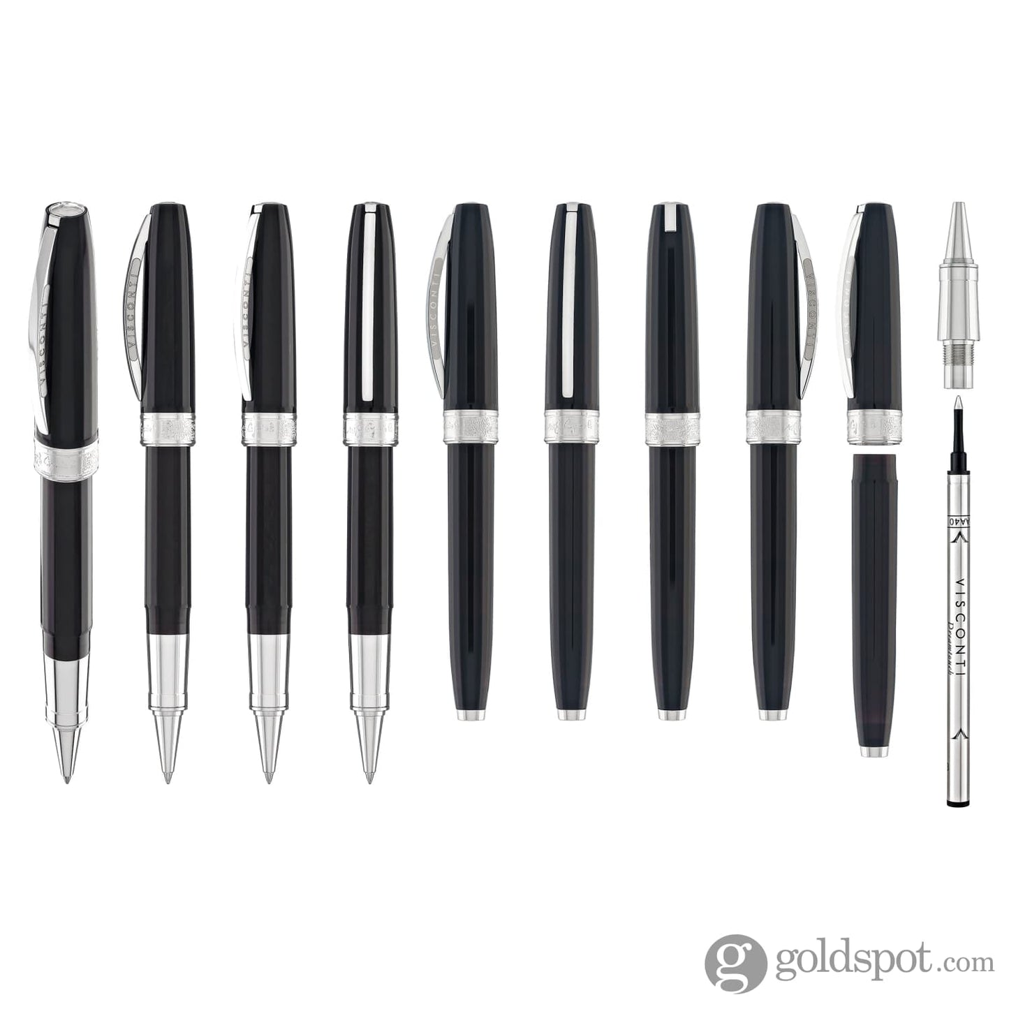 Visconti Michelangelo Rollerball Pen in Black Rollerball Pen