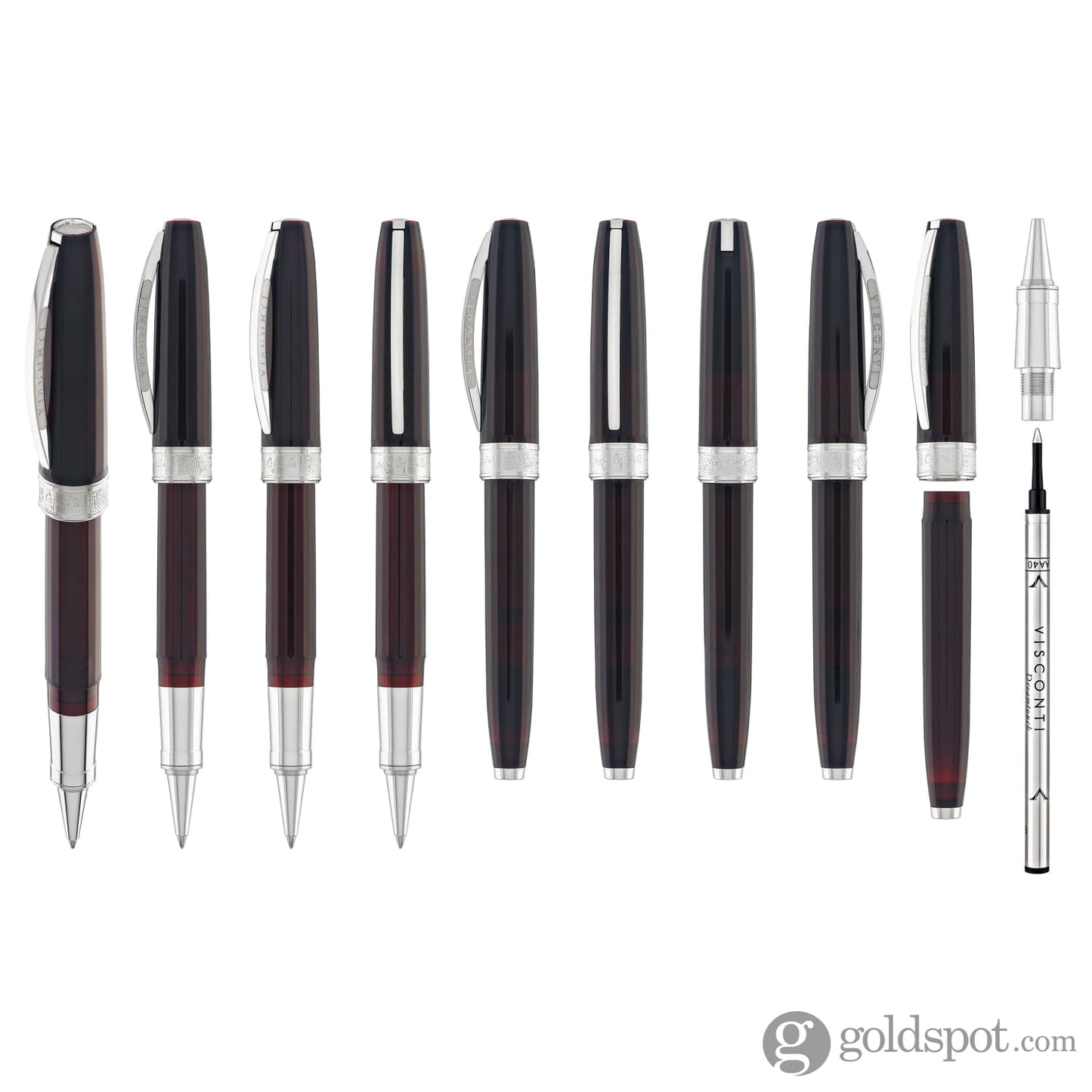 Visconti Michelangelo Rollerball Pen in Red Rollerball Pen