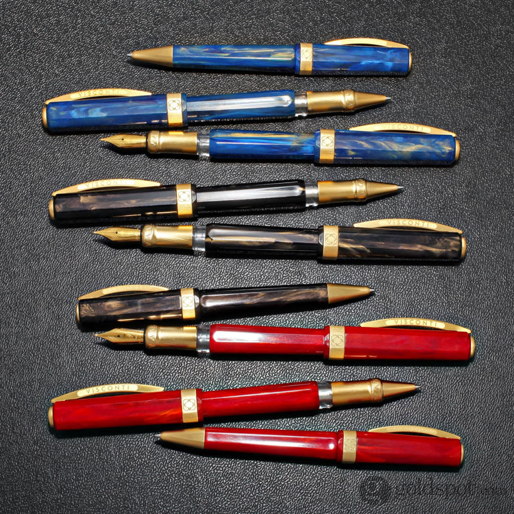 Visconti Opera Gold Ballpoint Pen in Blue Ballpoint Pens