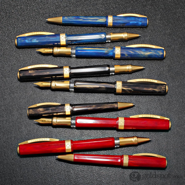 Visconti Opera Gold Ballpoint Pen in Blue Ballpoint Pens