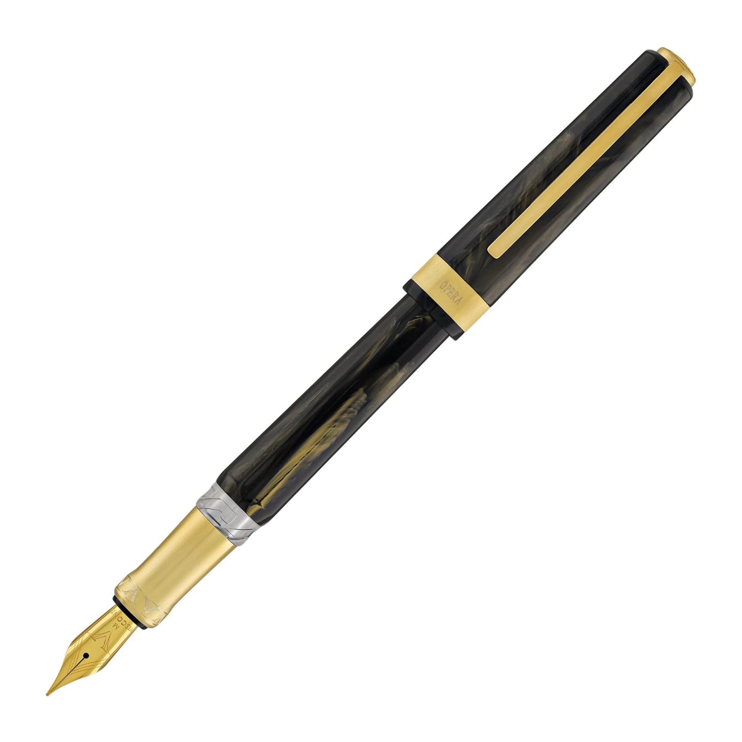 Visconti Opera Gold Fountain Pen in Black Fountain Pen