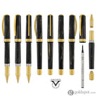 Visconti Opera Gold Rollerball Pen in Black Rollerball Pen